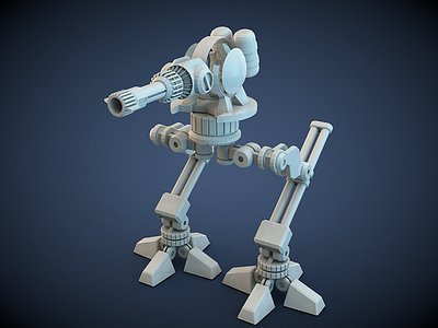 Robot c4d mechanical dog robot