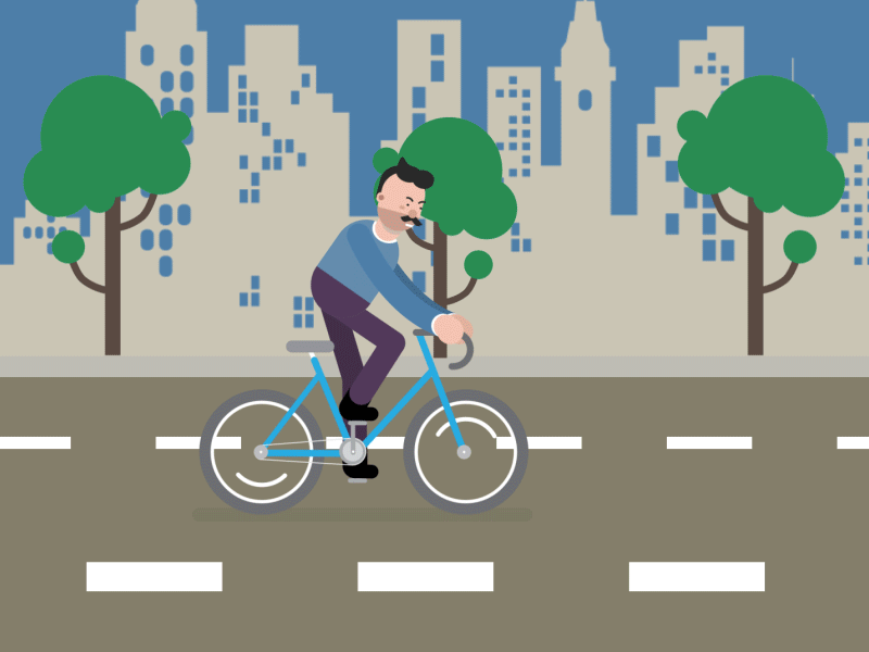 Run Cyclist run aftereffects animation character gif loop motiongraphics