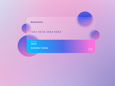 Card UI Design aurora card design glass glassmorphism trending ui design