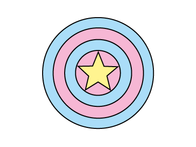 Cap's Shield captain america colour marvel shield