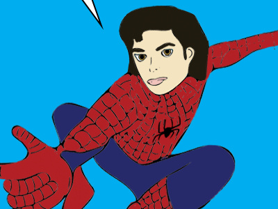 Michael Jackson as Spiderman design facts fmp graphic design illustration marvel michael jackson spiderman