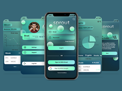 Sprout App Concept app design figma ux