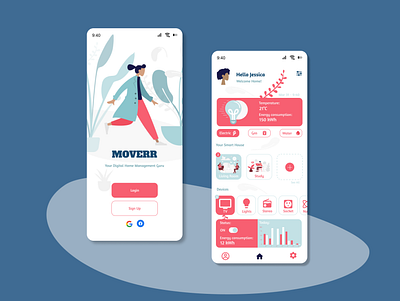 Moverr app autolayout dailyux design figma ui ux