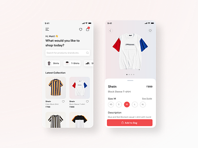 E-Commerce App appdesign dailyui designinspo ecommerce inspiration ui uiux