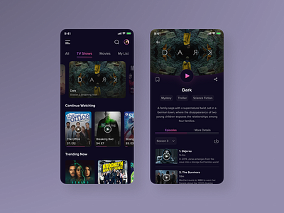 OTT App dailyui designchallenge ott ottapp ottplatform uidesign uiux