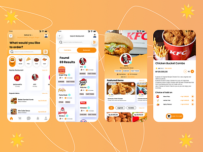 Home screen & ordering screen - Food App epic and cool food app foodmarket ui ux