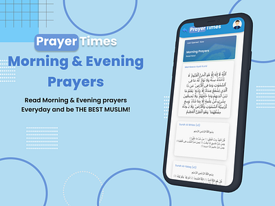 Prayer Times - Morning & Evening Prayers dzikir app evening prayers morning prayers prayer times ui