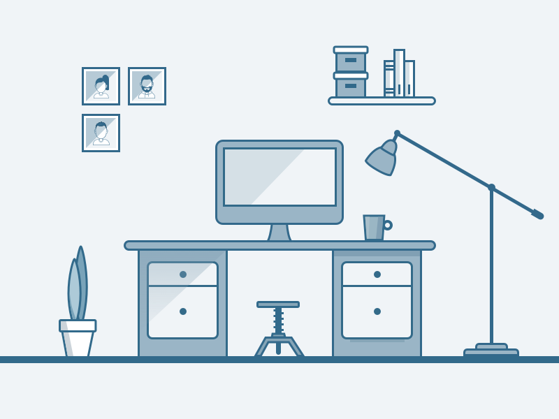 Workdesk by Bulent Keles on Dribbble