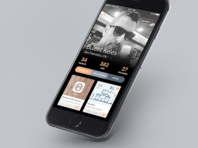#dailyui #006 "Profile" app apple ios mobile portfolio profile