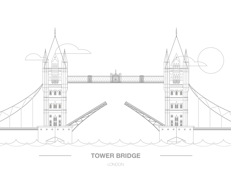 Tower Bridge London by Bulent Keles on Dribbble