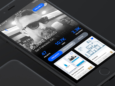 Behance Profiles adobe app behance mobile profile redesign ui