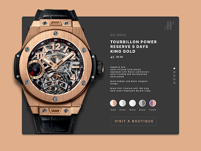 Hublot Product Detail Page collection detail hublot product watch web
