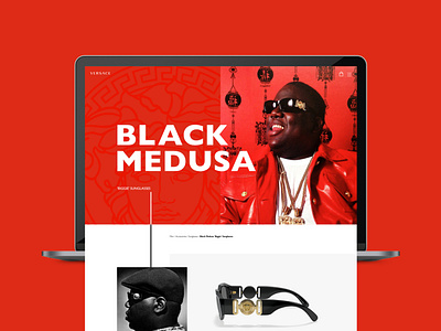 Versace Biggie Product Page Concept design e commerce ui ux web design