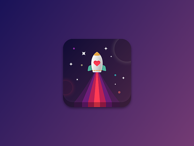 App Icon app icon rocket sketch3 space