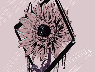 Sunflower abstract design sunflower tattoo