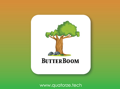 Logo design for Butter Boom. graphic design logo