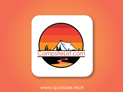 Logo design for CampsiteList.com graphic design logo