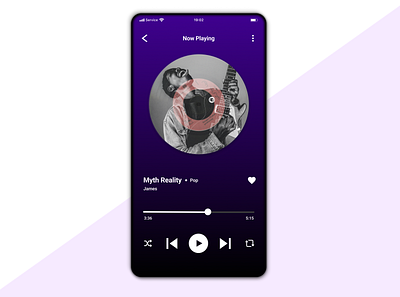 Music Player - Daily UI #009 android dailyui009 dailyui:009 dailyui::009 design frontend ios iphone mobile music music player player ui
