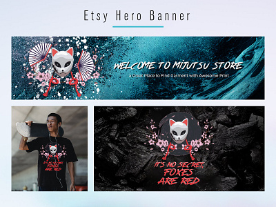 Etsy Hero Banner abstract banner branding design etsy hero photoshop vector
