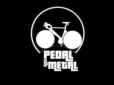 Bicycle Shop, Pedal And Metal white logo