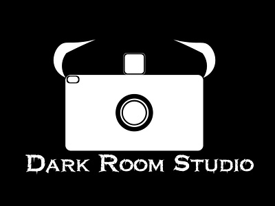 Photographer Logo, Dark Room Studio white logo