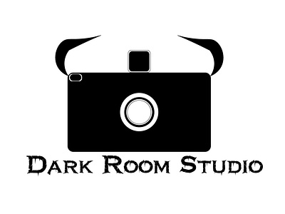 Photographer Logo, Dark Room Studio black logo