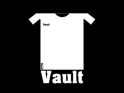 Hip Clothing Brand, Vault white branding logo