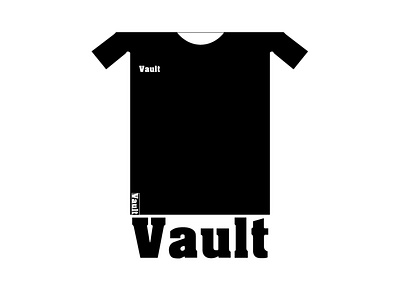 Hip Clothing Brand, Vault black branding logo