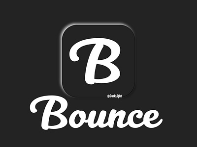 Social Media Website, Bounce white app icon logo ui ux