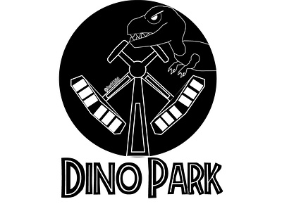 Dinosaur Amusement Park, Dino Park black logo