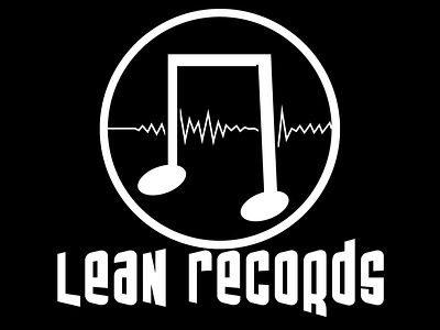 Record Label, Lean Records white logo