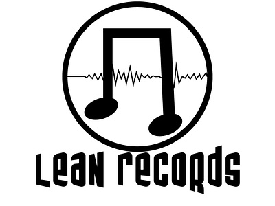 Record Label, Lean Records black logo