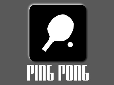 Messassing App, Ping Pong white app logo