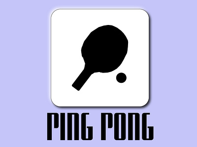 Messassing App, Ping Pong black app logo