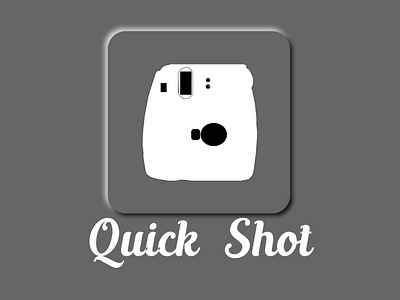 Camera App, Quick Shot white app icon logo