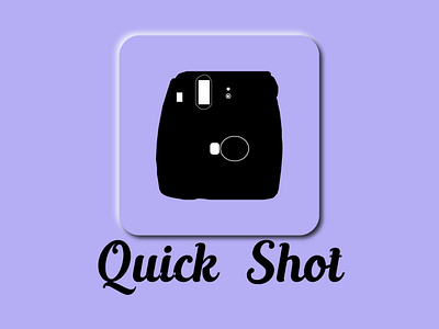 Camera App, Quick Shot black app icon logo