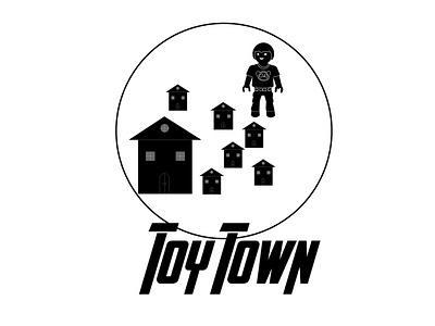 Toys Store, Toy Town black logo