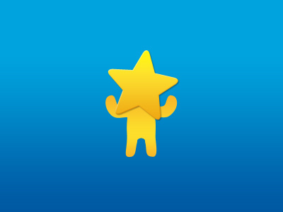 Drawing a character for a kids website blue character photoshop star step by step yellow