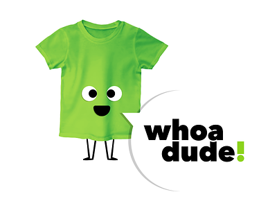 Whoa dude! logo branding clothing illustration kids logo