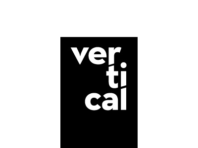 logotype black logo simple typography vertical