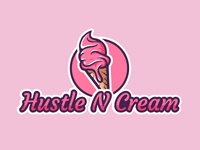 Ice Cream Brand Logo design graphic design ice cream logo logo