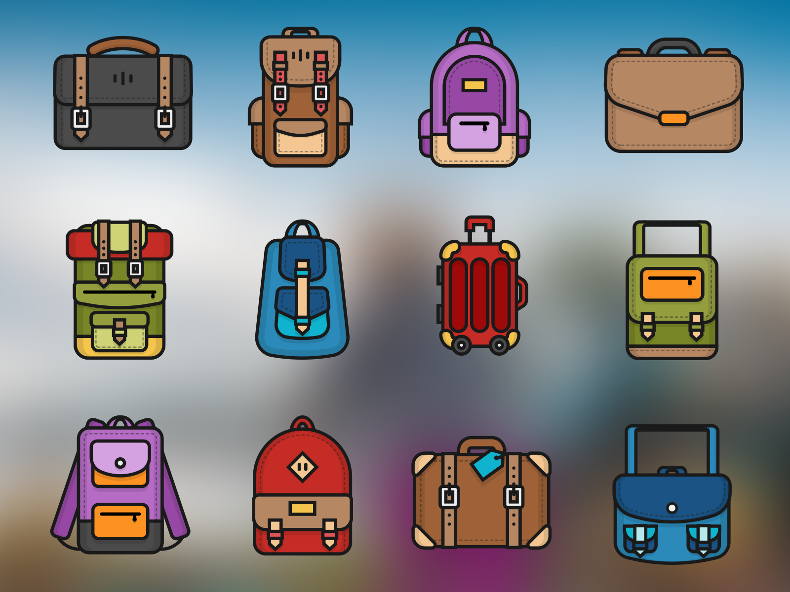 Bag & Backpack by Vintagio Design on Dribbble