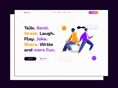 !studio landing page