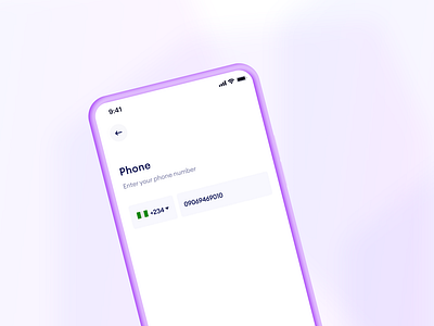 Enter your phone number screen design figma