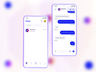 User chat screen for MSG App