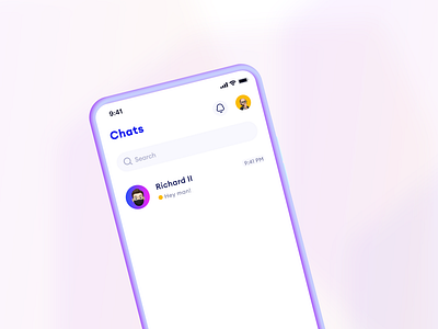 User chat screen