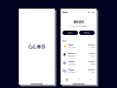 Crypto App concept