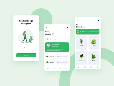 Plants Mobile app design