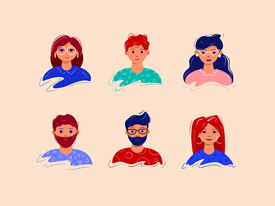 Characters illustration vector