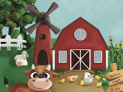 Children’s book illustration book illustrations character design childrens book illustrations cute animals farm farm animals illustration